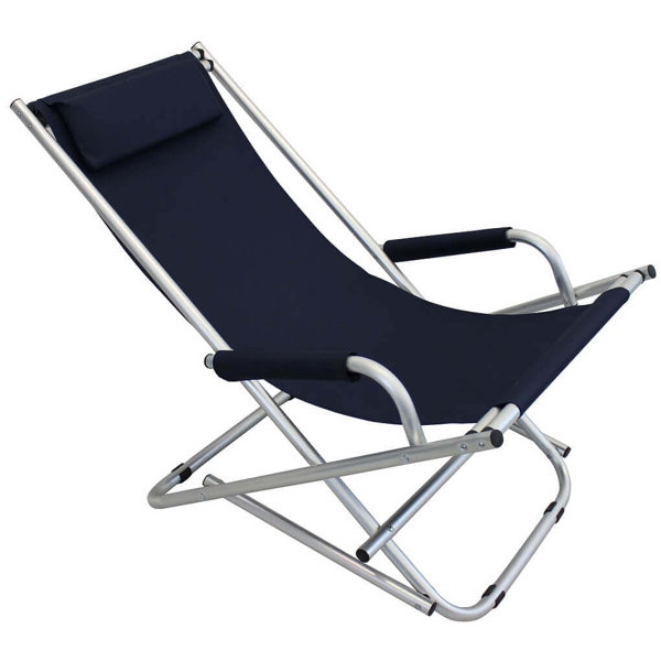 Latitude Run Kyleeann Reclining Beach Chair with Cushions Wayfair.co.uk